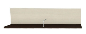 Полка ПЛ-302 Камелия, дуб беленый комбинированный, размер 270х1080х250мм, Лером цены в Воронеже