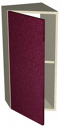 Шкаф-антресоль ШАЗ-30 Шанталь 2, рубин металлик, размер 300х720х316 мм, Мебель Маркет цены в Воронеже