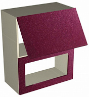 Шкаф-антресоль двухдверная ШАВ-60-2Д Шанталь 2, рубин металлик, размер 600х720х316 мм, Мебель Маркет