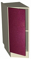 Стол рабочий РСЗ-30 Шанталь 2 рубин металлик, размер 300х846х600 мм, Мебель Маркет