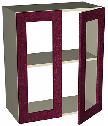 Шкаф-антресоль ШАС-60-2Д Шанталь 2, рубин металлик, размер 600х720х316 мм, Мебель Маркет цены в Воронеже