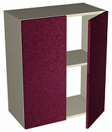 Шкаф-антресоль "Шанталь 2" ША-60-2Д, рубин металлик, размер 600х720х316 мм, Мебель Маркет